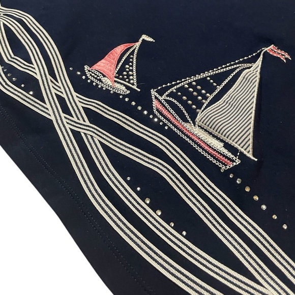 Alfred Dunner Crew Neck Short Sleeve T-Shirt Women Size L - Picture 6 of 9